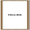 10x35 Frame Gold Picture Frame - Complete Modern Photo Frame Includes UV Acrylic Shatter Guard Front, Acid Free Foam Backing Board, Hanging Hardware Wood Wall Frames for Family Photos - no Mat view 1