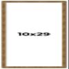 10x29 Frame Gold Picture Frame - Complete Modern Photo Frame Includes UV Acrylic Shatter Guard Front, Acid Free Foam Backing Board, Hanging Hardware Wood Wall Frames for Family Photos - no Mat view 1