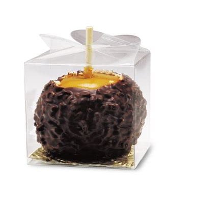 Weststone 25pcs Clear Candy Apple Box - 3-5/8 x 3-5/8 x4-1/4