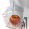 Weststone 25pcs Clear Candy Apple Box - 3-5/8 x 3-5/8 x4-1/4 view 2