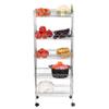 ZSH-stc 5 Tier Kitchen Storage Trolley with Wheels Metal Fruit Vegetable Rack for Bathroom Multifunction Organizing (Size : 50 * 35 * 120cm) view 3