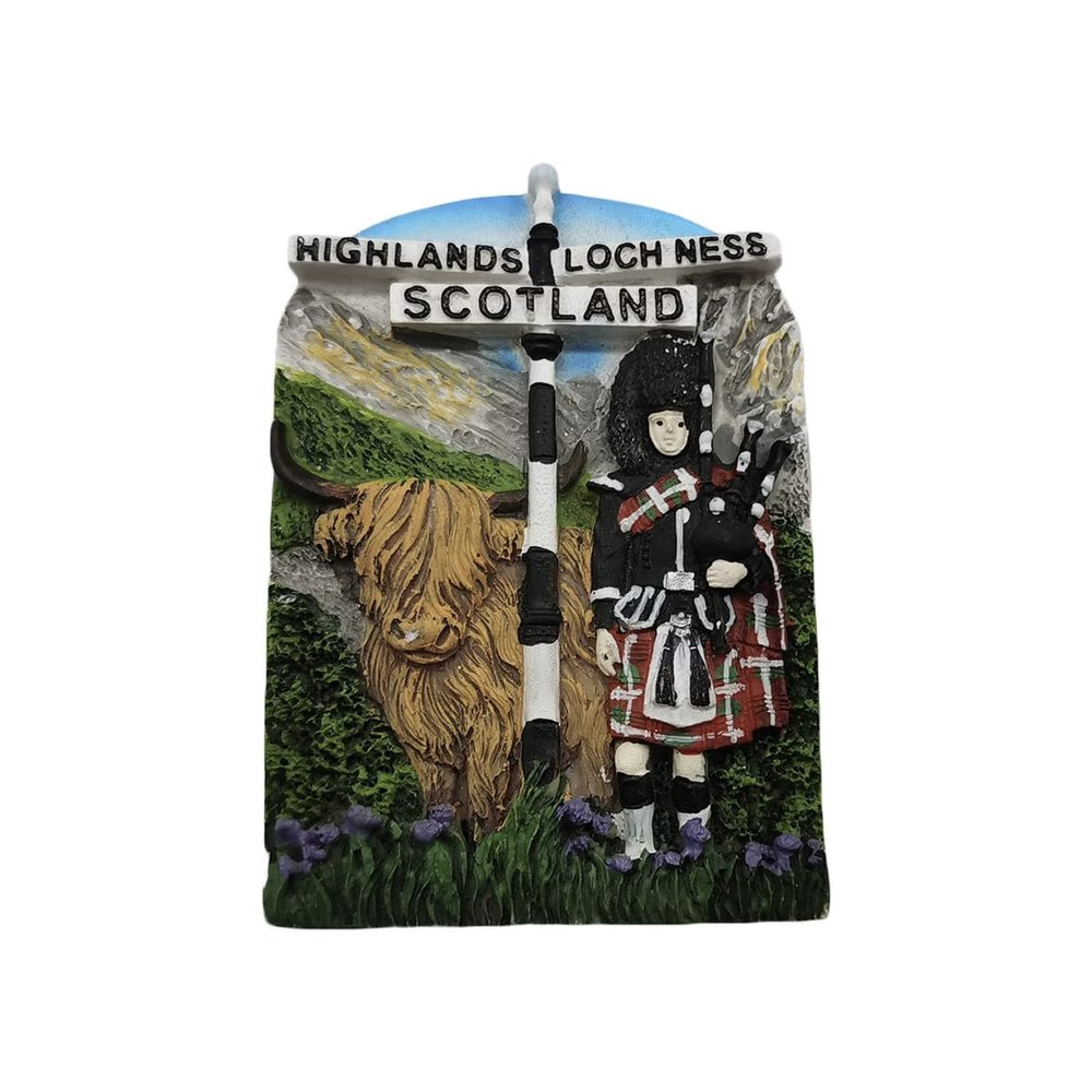 3D Scotland Refrigerator Magnet Tourist Souvenirs Resin Magnetic Stickers Fridge Magnet Home & Kitchen Decoration from China