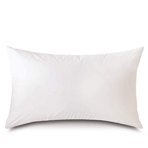20x76 Luxury Hypoallergenic 50/50 Fluffy Feather Poly Blend Rectangular Grand King Pillow Insert, 100% Cambric Cotton Shell, Never Vacuum-Packed, Odorless, Made in USA
