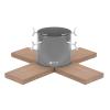 Tree Nest Christmas Tree Stand Base Modern Tree for 6ft Real Tree Small Tree Tabletop Holder Xmas Tree Decoration Hip (Silver) view 1