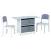 Milliard Kids Activity Play Table and Chair Set Wood with Storage Baskets, Art Table Playset Furniture with Modern Gray Colors view 1