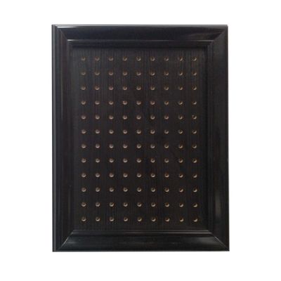 FixtureDisplays Versatile Picture Frame Picture Easel Pegboard Frame for Hanging Keys, Tools, Badges, Office Supplies, Gloss Black 14719