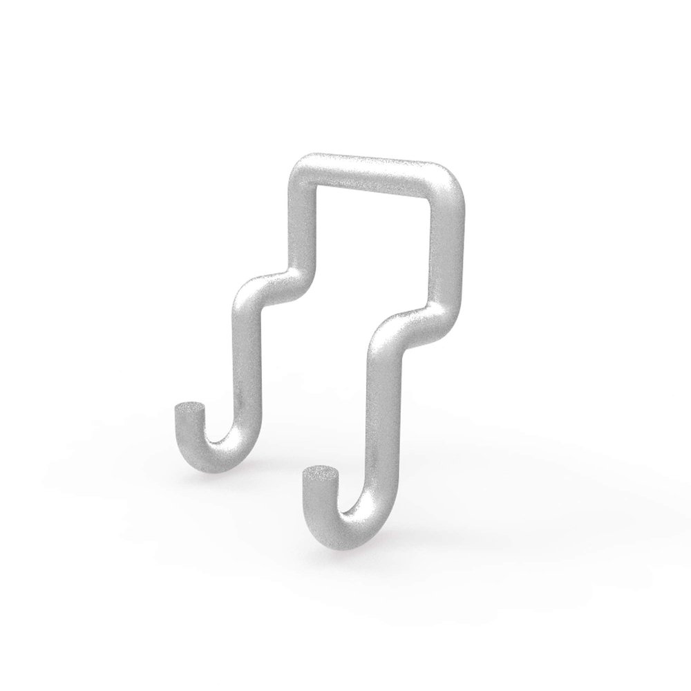 FixtureDisplays Pegwall Slatwall Hook, 1" Wide x 0.9" High x 0.5" Deep, Small Metal Hook 18529-FBA