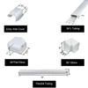 AC Parts 4'' 17 Ft Mini Split Line Set Cover, PVC Decorative Pipe Line Cover Kit for Ductless Mini Split Air Conditioner Accessories, Central AC and Heat Pump view 2