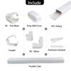AC Parts 4'' 17 Ft Mini Split Line Set Cover, PVC Decorative Pipe Line Cover Kit for Ductless Mini Split Air Conditioner Accessories, Central AC and Heat Pump view 3