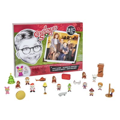 A Christmas Story Advent Calendar Includes 24 Windows Filled with Silly and Festive 1-inch Figures & Accessories!
