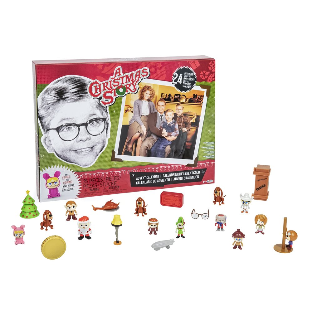 A Christmas Story Advent Calendar Includes 24 Windows Filled with Silly and Festive 1-inch Figures & Accessories!