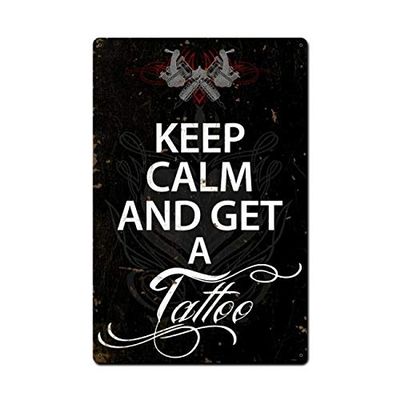 16 X 24 Keep Calm Tattoo