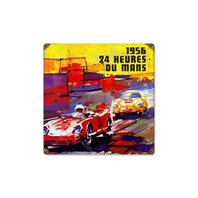 12 X 12 Vintage Metal Sign - 24 Heures Dumans