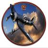 3-D Corsair F4U Plasma Metal Sign 19 Inch by 13 Inch. view 1