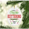 Christmas Decorations Tree Ornament 2022 - Gifts Hometown State - Merry Christmas Kettering Ohio - Gift for Family Rustic 1St Xmas Tree in Our New Home 3 Inches White view 1