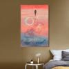 INVIN ART Framed Canvas Giclee Print The False Oath,1922 by Paul Klee Wall Art Living Room Home Office Decorations(Wood Color Slim Frame,20"x28") view 3