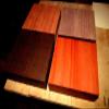 1 Piece of KILN Dried Exotic WENGE, PADAUK, Purpleheart, BUBINGA Platter 6 X 6 X 2 view 1