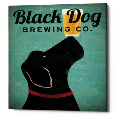 Epic Graffiti 'Black Dog Brewing Co v2' by Ryan Fowler, Canvas Wall Art, 26"x34"