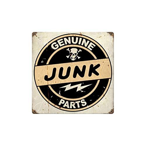 12 X 12 Vintage Metal Sign - Junk Parts