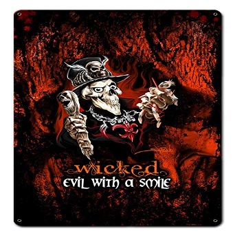12 X 18 Satin Metal Sign - Wicked Voodoo