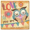12 X 12 Satin Metal Sign - Love Hoo You Are view 1