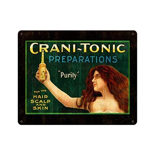12 X 18 Satin Metal - Sign Crani-Tonic