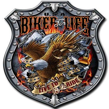 10 X 14 Plasma Metal Sign - Bikers For Life
