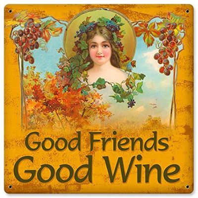 12 X 12 Metal Sign - Good Friends