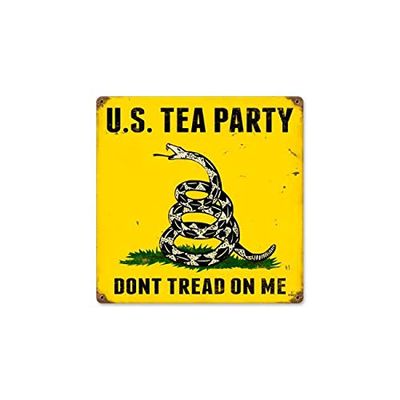 12 X 12 Vintage Metal Sign - Us Tea Party