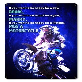 12 X 18 Satin Metal Sign - If You Want To Be Happy