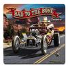 12 X 15 Satin Metal Sign - Bad to The Bone Rat Rod view 1