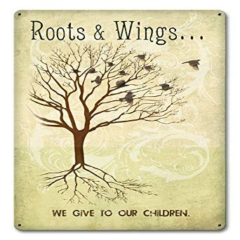12 X 18 Satin Metal Sign - We Give Our Children