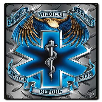 12 X 18 - Metal Sign - Emergency Medical