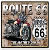 24 X 16 Satin Metal Sign - Route 66 The Mother Road view 1