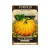 12 X 18 Metal Sign - Halloween Pumpkin Card Seed/W Wood Frame/W Wood Frame view 1