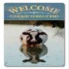 12 X 18 Satin Metal Sign - Welcome Cow view 1