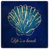12 X 12 Satin Metal Sign - Life'S A Beach view 1