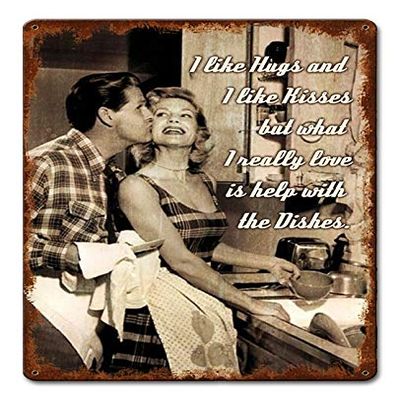 12 X 15 Satin Metal Sign - I Like Hugs