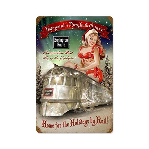 12 X 18 Merry Little Christmas Vintage Sign