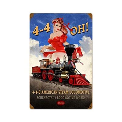 12 X 18 Metal Sign - 4-4-Oh! Pin-Up