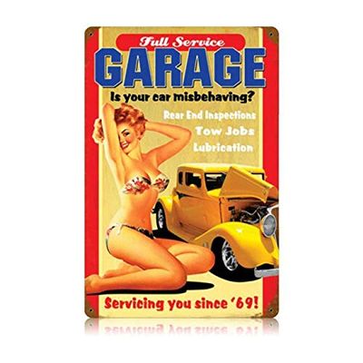 12 X 18 Vintage Metal Sign - Full Service Garage