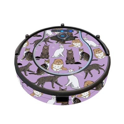 MightySkins Skin Compatible with Shark Ion Robot 750 Vacuum Minimal Coverage - Cat Chaos | Protective, Durable, and Unique Vinyl wrap Cover | Easy to Apply, Remove | Made in The USA