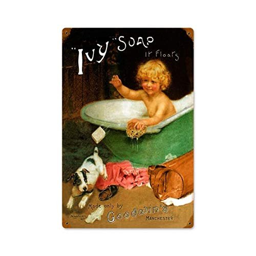 12 X 18 Vintage Metal Sign - Ivy Soap