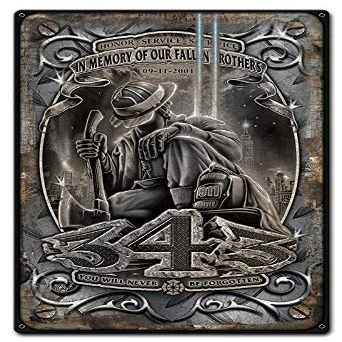 12 X 18 - Metal Sign - Fallen Brothers