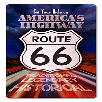 12 X 18 Satin Metal Sign - America'S Highway