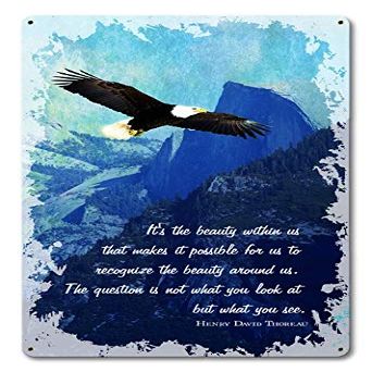 12 X 18 Satin Metal Sign - The Beauty Within Us