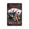 12 X 18 Vintage Metal Sign - Deuces Wild Hot Rod Sign view 1