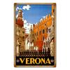 12 X 18 Vintage Metal Sign - Verona Travel/W Wood Frame/W Wood Frame view 1