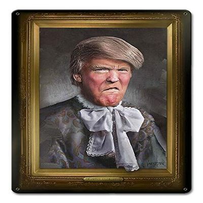 12 X 15 Satin Metal - Sign Trump Trumpus Glariamus