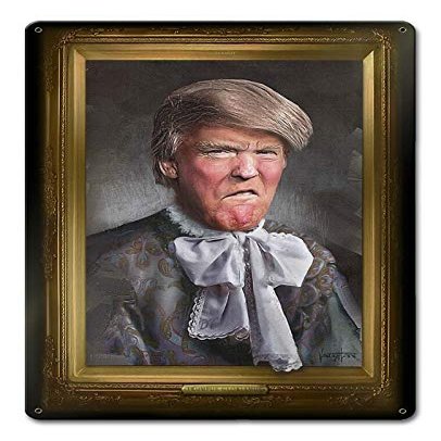 12 X 15 Satin Metal - Sign Trump Trumpus Glariamus